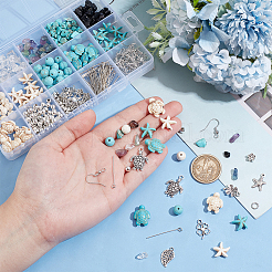 Набор для самостоятельного изготовления подвесных сережек из натуральных и синтетических камней&nbsp;DIY-PH0022-45