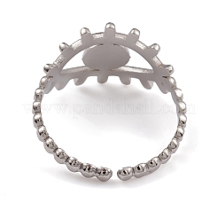 Кольца-манжеты с открытым глазом из нержавеющей стали 304&nbsp;RJEW-G285-76P