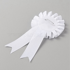 Наградная розочка из атласной ленты&nbsp;JEWB-WH0010-57C