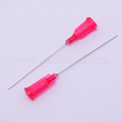 ステンレス鋼の分配針  プラスチックインターフェース  フクシア  55.5x7.5mm  穴：4.5mm  ピン：0.51mm  内径：0.25mm&nbsp;FIND-WH0053-77P-10