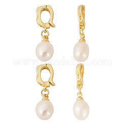 4шт. подвеска из натурального культивированного пресноводного жемчуга PALLOY-TAC0176