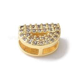 Liens multibrins initiaux en laiton micro pavé de zircone cubique transparente&nbsp;KK-S520-01G-04