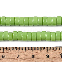 Cuentas opacas de color sólido cuentas de vidrio&nbsp;GLAA-N026-3x6mm-07