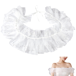 Женские тюлевые воротники&nbsp;AJEW-WH20001-37C