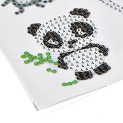 Kits de pegatinas de pintura de diamante con tema animal diy para niños&nbsp;DIY-O016-15