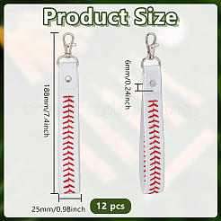 12 шт. подвесные украшения из искусственной кожи KEYC-DR0001-19B