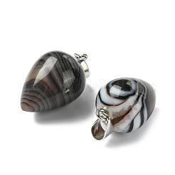 Pendentifs d'agate à bandes naturelles&nbsp;GG-K002-13E