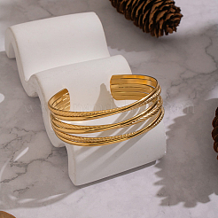 Элегантные многослойные браслеты-манжеты из нержавеющей стали 304 для женщин.&nbsp;ZS0773