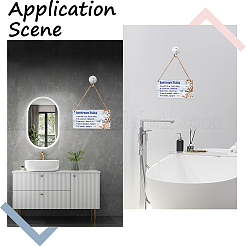 2 pièce de décoration murale en bois de 2 styles&nbsp;HJEW-CN0001-25