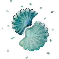 Декоративные чаши в форме ракушки из натурального флюорита PW-WG46732-02