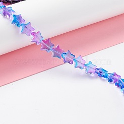 Прозрачный стеклянный бисер нить&nbsp;GLAA-K057-01H