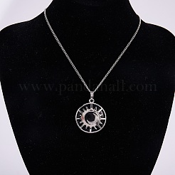 4шт 2 цвета синтетические подвески из малахита и золотого камня&nbsp;G-SZ0001-47