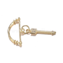 Pendenti in ottone micro zirconi chiari&nbsp;X-ZIRC-F120-086G