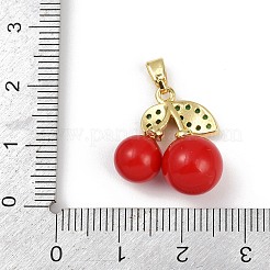 Латунные микро проложить кубического циркония подвески KK-R226-02G