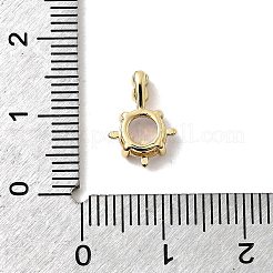 Синтетические опаловые плоские круглые подвески&nbsp;KK-H089-05A-01