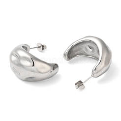 Серьги-гвоздики в форме капли из нержавеющей стали марки 304&nbsp;EJEW-K244-39P