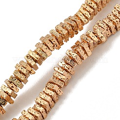 Гальванические бусины из натуральной лавы G-I360-F01