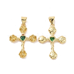 Крест с цветком&nbsp;KK-G435-06G