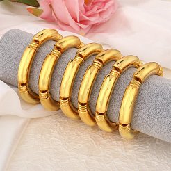 6 шт. ccb пластиковые изогнутые трубки из бисера&nbsp;BJEW-SW001583-01