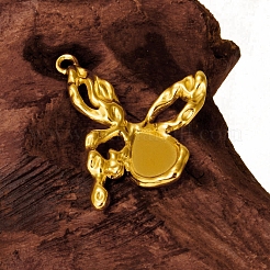Cabochon-Fassungen für Anhänger aus Edelstahl 304&nbsp;PW-WG2580F-02