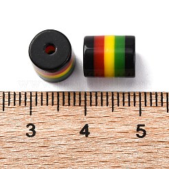 Бусины из смолы в полоску в стиле регги RESI-G104-01C