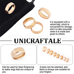 Ensemble de bagues unies en acier inoxydable pour femmes&nbsp;RJEW-UN0002-69