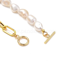 Conjuntos de pulseras y collares de perlas keshi de perlas barrocas naturales&nbsp;SJEW-JS01105