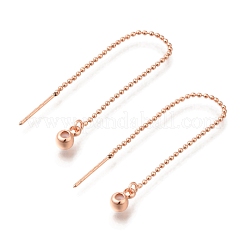 Покрытие стойки латунная проволока для ушей KK-C081-09RG