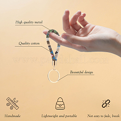 24шт брелок из полиэстера 12 цветов&nbsp;KEYC-SP0001-34