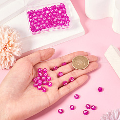 100шт 5 стиля прозрачные акриловые бусины OACR-TA0003-48A