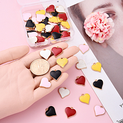 55шт 5 цвета сплава эмалевые подвески&nbsp;ENAM-YW0005-64