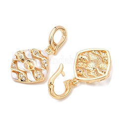 Латунный микро-паве кубический цирконий KK-A279-06G