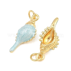 Pendentifs d'émail en laiton &nbsp;KK-CBA3297-04B-G03