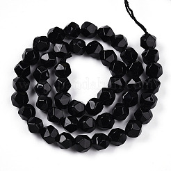 Природные обсидиана бисер нитей&nbsp;X-G-T139-8mm-50