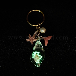 5 шт. светящиеся прозрачные акриловые брелоки&nbsp;KEYC-JKC01357