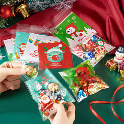 200 Stück Kunststoff-Backgeschirrbeutel mit Weihnachtsmotiv im 10-Stil&nbsp;OPP-TA0001-05