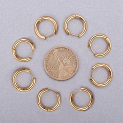 Кольцо серьги-кольца из нержавеющей стали 304 EJEW-L158-06G