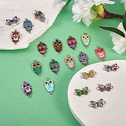 23 шт. 23 стильных эмалевых соединителя из сплава&nbsp;ENAM-SZ0002-32