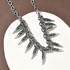 Мужские ожерелья-нагрудники в форме когтя дракона из нержавеющей стали 304 NJEW-D345-02AS