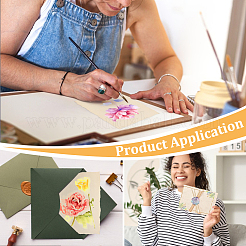 50 papier aquarelle en pâte de bois&nbsp;DIY-WH0671-347B