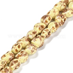 Синтетических нитей бирюзовые бусы TURQ-F019-02B