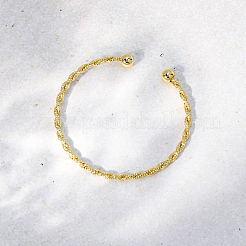 Витые латунные браслеты-манжеты YN8277