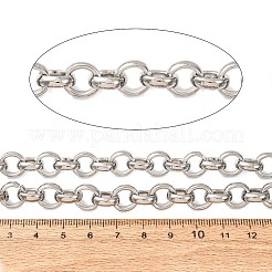 304ステンレススチールローロチェーン  溶接されていない  スプールで  ステンレス鋼色  10x3mm&nbsp;SA-CBAE0F2-11P