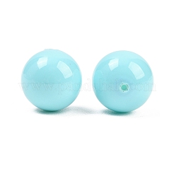 Perles en verre opaque électroplaqué&nbsp;GLAA-A044-01C