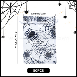 Сумки из органзы с завязками и принтом пауков на тему Хэллоуина ABAG-WH20021-006A