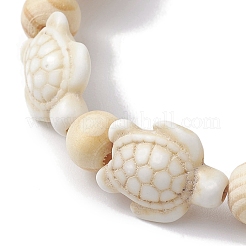 Эластичные браслеты из синтетической бирюзы&nbsp;BJEW-JB10290