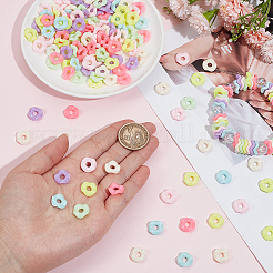 200pcs perles européennes acryliques opaques&nbsp;MACR-PA0001-90
