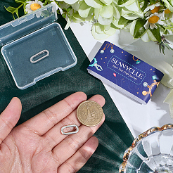 2 шт. 2 стиля 925 кольца с пружинным затвором из стерлингового серебра&nbsp;FIND-SC0020-58