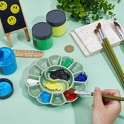 1 шт. фарфоровая палитра для акварели и масла&nbsp;AJEW-BC0009-31