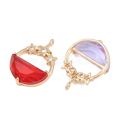 Pendentifs en laiton zircon cubique pavé&nbsp;CU-CBA8183-04G